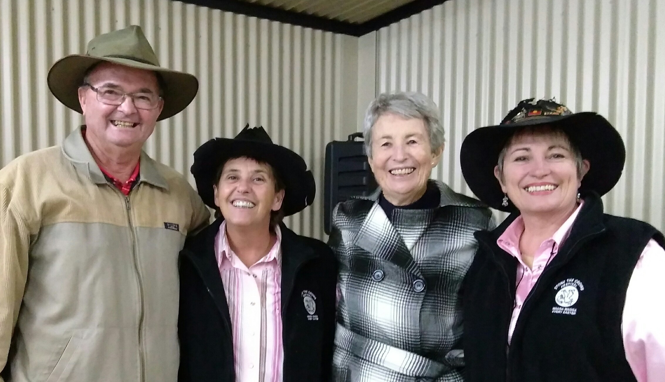 With Noel and Ann Stallard in Lightning Ridge