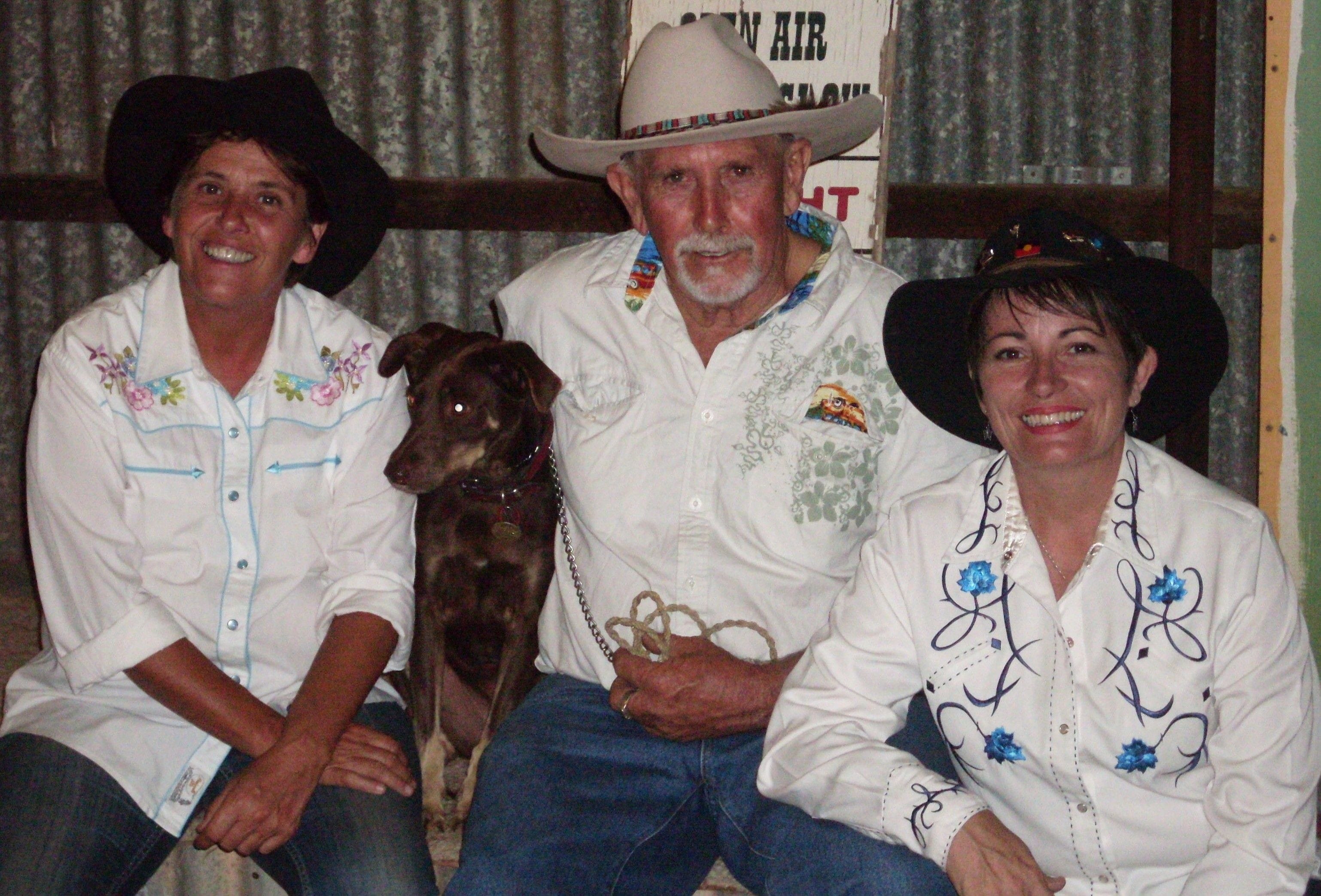 Beautiful Lyndon and his dog Dusty way back in our early days in Winton